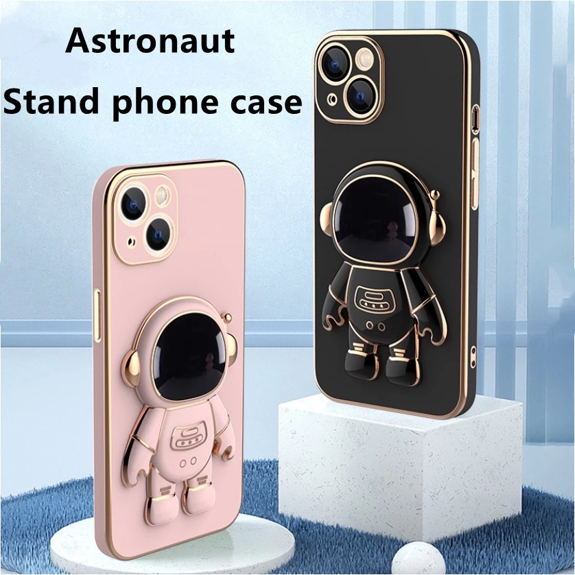 ốp lưng điẹn thoại Chống Sốc Hình Phi Hành Gia 3D Cho iPhone 7 8 plus xr xs max 11 12 13 14 pro max