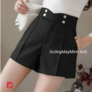 Quần Short Lưng Cao 4 Khuy Siêu Đẹp Quần Short Nữ Công Sở Trẻ Trung MA15