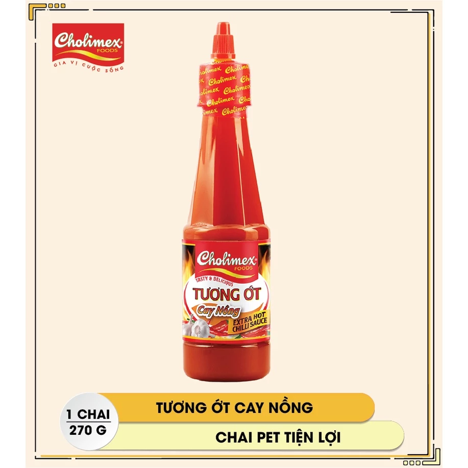 Tương ớt cay nồng Cholimex chai Pet 270g