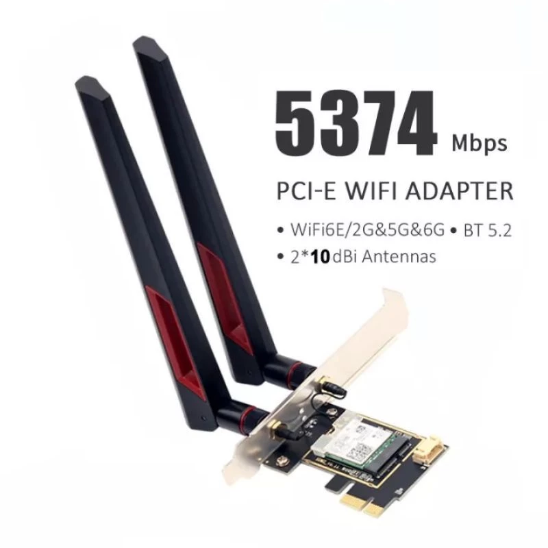 Card WIFI Intel AX210 tốc độ 5374Mbps tích hợp Wifi 6 và Bluetooth 5.2