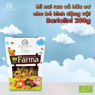 Mì nui hình động vật (Bartolini Pasta for children) - 250gr