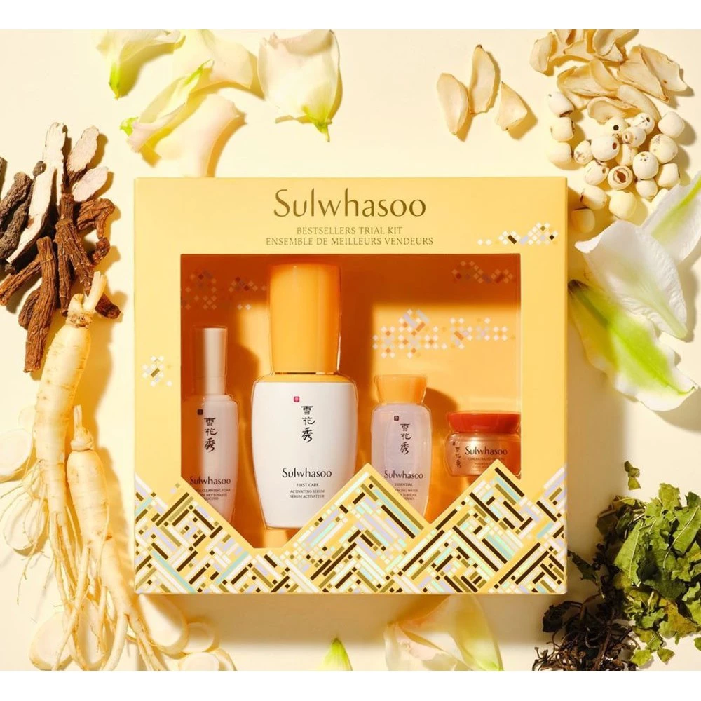 [ THANH LÝ ] Sulwhasoo - Set dưỡng da 4 món Sulwhasoo Bestsellers Trial Kit