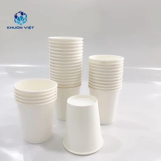 [KV] Ly giấy 6.5oz~192ml - Lốc 50 ly giấy trơn