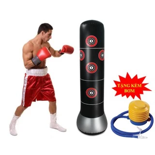 Bao Trụ Đấm Bốc Tự Cân Bằng – PURE BOXING - 160cm – Đường Kính 48cm - Tặng kèm bơm hơi