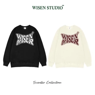 Áo sweater WISEN MISER áo nỉ dài tay unisex form rộng