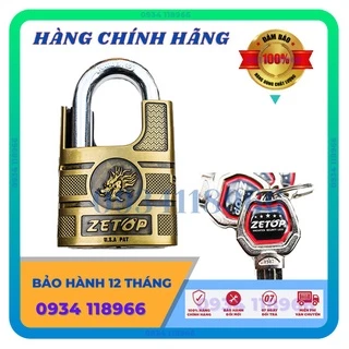 Ổ khóa cửa chống cắt - Mẫu Rồng Zetop 60mm - tặng khui bia - BH 12 tháng