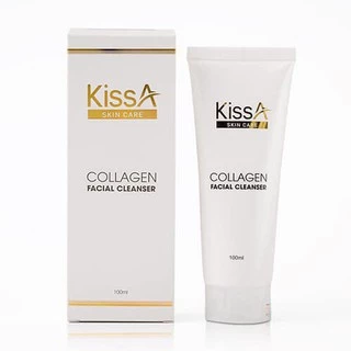 Sữa rửa mặt collagen dưỡng trắng da KissA chính hãng 100ml