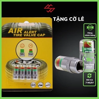 Nắp van cảnh báo áp suất lốp ô tô, xe máy ( Full Phụ kiện ) - Bộ 4 chiếc