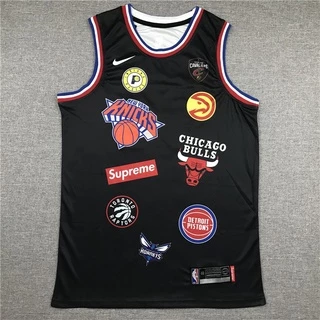 Áo Bóng Rổ NBA Jersey Supreme 94 Màu Đen Cá Tính