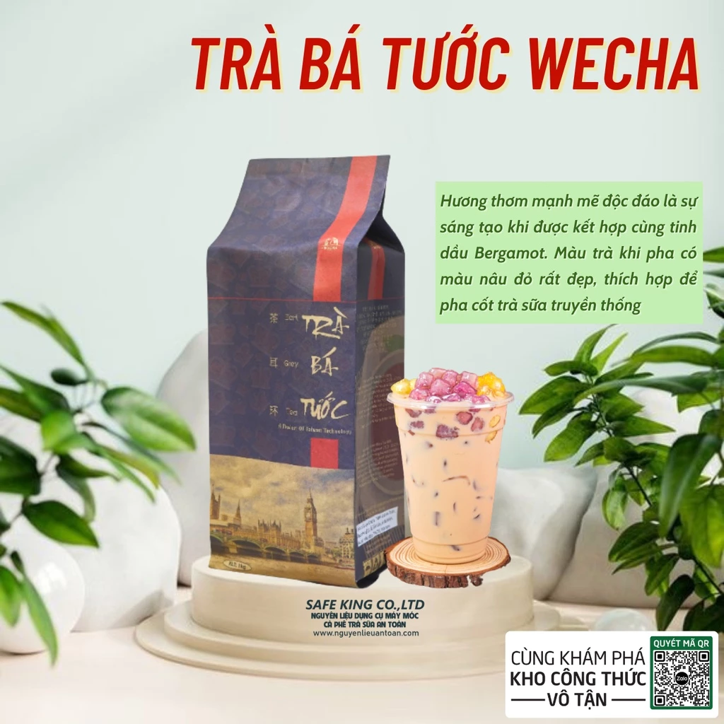 Trà Đen Bá Tước Wecha Cao Cấp 500gr Tinh Hoa Trà Việt