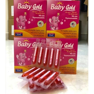 Baby gold Ăn Ngon giúp, bé ăn ngon, bé ngủ tốt, kích thích bé ăn nhiều hơn- hộp 20 ống