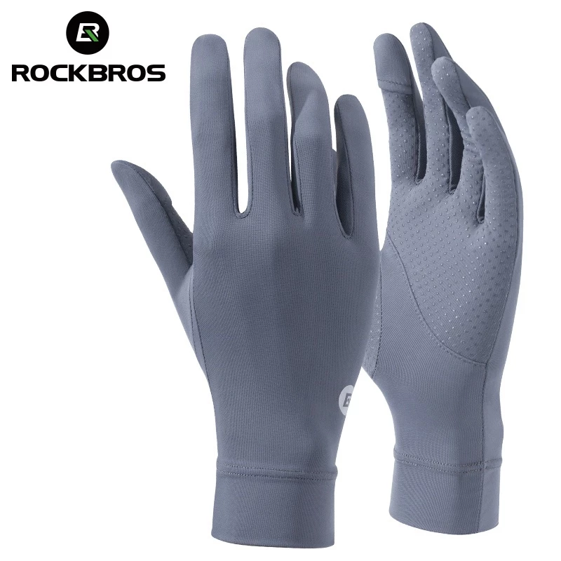 Găng tay lụa lạnh ROCKBROS thoáng khí chống tia UV chống trượt siêu nhẹ