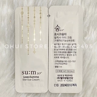 Combo 10 gói kem tái sinh dưỡng sáng vùng mắt Losec Summa Elixir Eye Cream