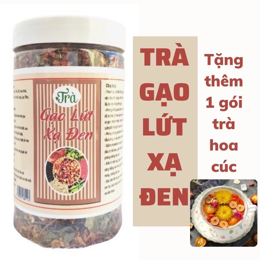 Trà gạo lứt xạ đen giảm cân, trà gạo lứt huyết rồng giảm mỡ bụng , thanh lọc cơ thể, an thần ngủ ngon