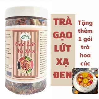 Trà gạo lứt xạ đen giảm cân , 500G trà gạo lứt huyết rồng giảm mỡ bụng , thanh lọc cơ thể, trà an thần ngủ ngon