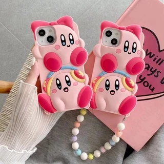 Ốp lưng Kirby hoạt hình dễ thương cho iphone 15 14 pro max 14 plus 13 pro max 12 pro max 11 pro max x xr xs max 7 plus 8 plus