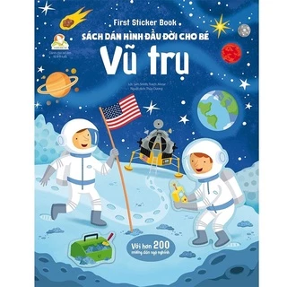 SÁCH - First sticker book - Sách dán hình đầu đời cho bé - Vũ trụ
