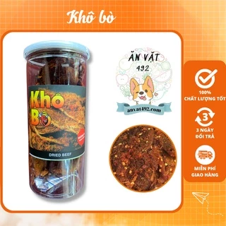 [100% Thịt Bò] Bò Khô Miếng Loại Đặc Biệt Hũ Pet 300g - Ăn Vặt 492