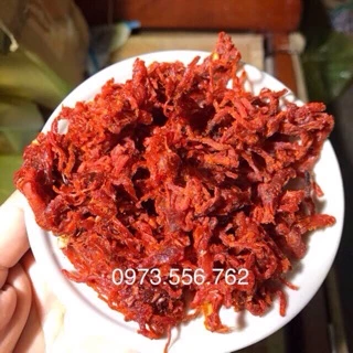 1KG THỊT BÒ KHÔ SỢI( heo giả bò). Có giấy chứng nhận VSATTP