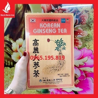 [Hỏa Tốc-Auth] Hộp 100 gói trà sâm Hàn Quốc korean ginseng tea date mới nhất