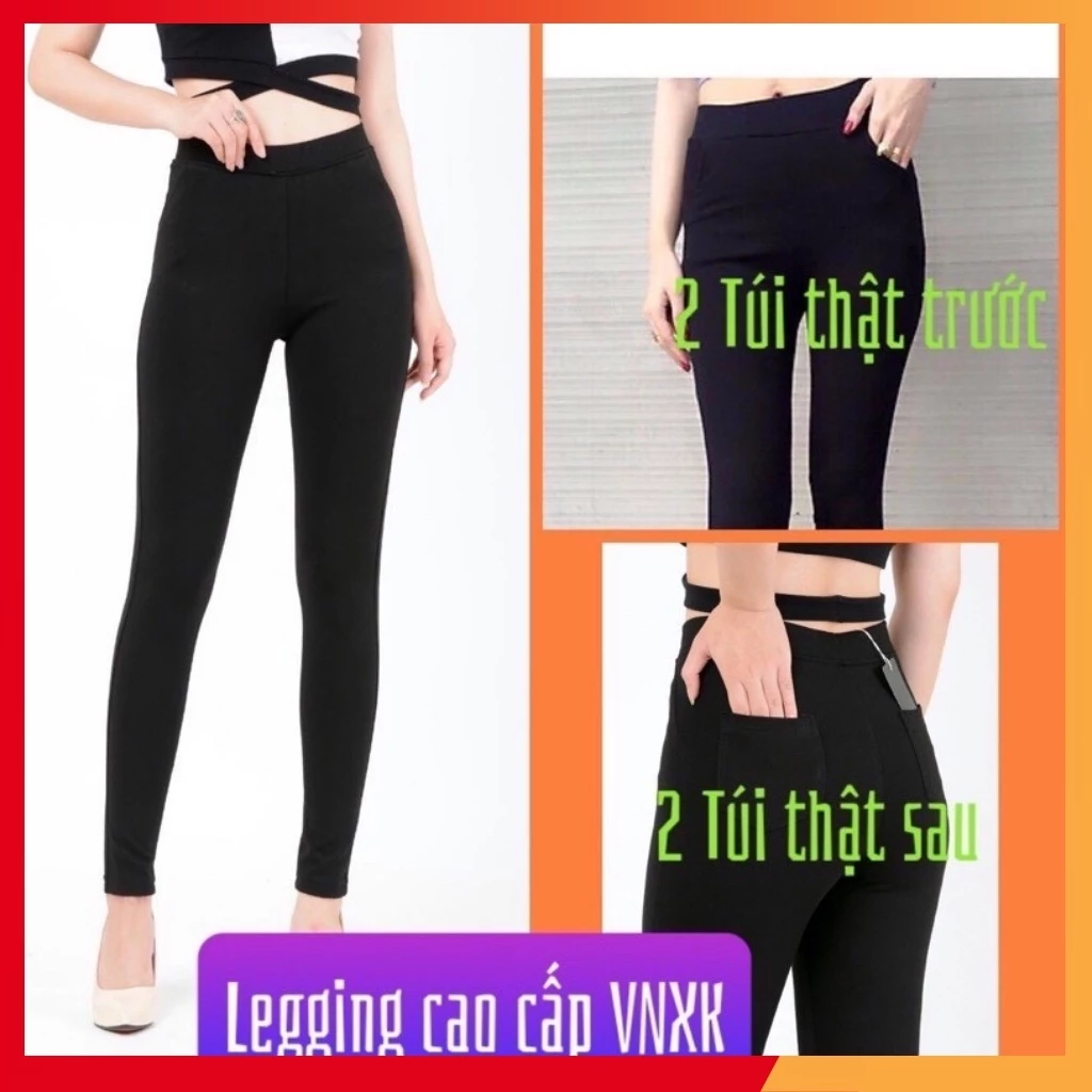 Quần Legging Umi Sịn Loại 1Co Giãn 4 Chiều Vải Dày Dặn,Giặt Máy Thoải Mái Không Xù, Không Cắn Chỉ