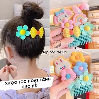 Xước Tóc/Kẹp Tóc Hoạt Hình Màu Sắc Đáng Yêu Cho Bé Gái Thiết Kế Dạng Lược Chải/ Xược Mái