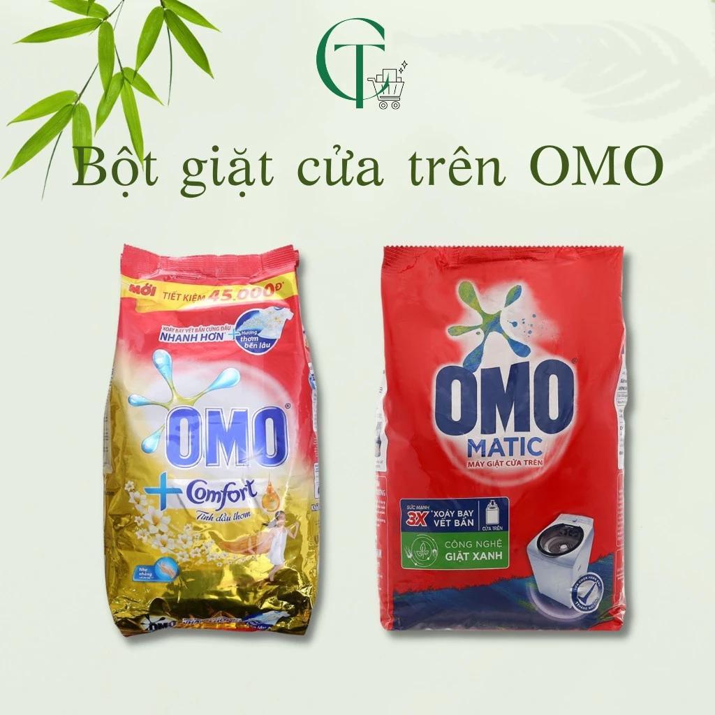 Bột giặt OMO Matic cửa trên gói 5,3kg/ 5,7kg