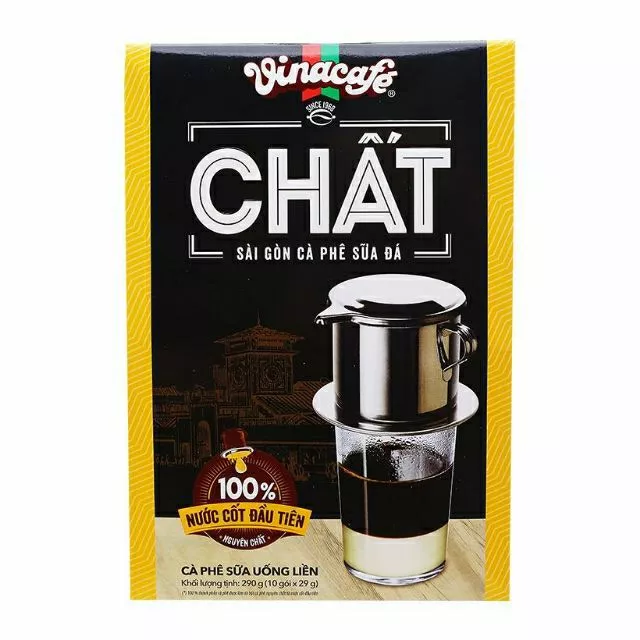 Cà phê CHẤT Vinacafe hộp 10 gói x 29g