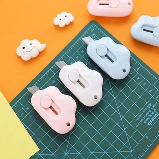 Dao Rọc Cắt Giấy Mini Hình Đám Mây Cute Làm Móc Khóa Nhiều Màu Sắc Dễ Thương 88282 MuỐi's StOre