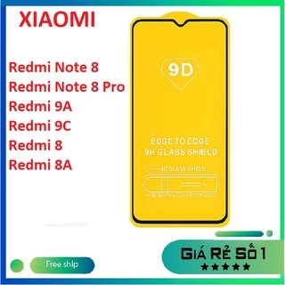 Kính cường lực full màn Xiaomi Redmi 13R Redmi A1 2022 A1 Plus Redmi Note 8 Note 8 Pro Redmi 9 9A 9C Redmi 8 8A