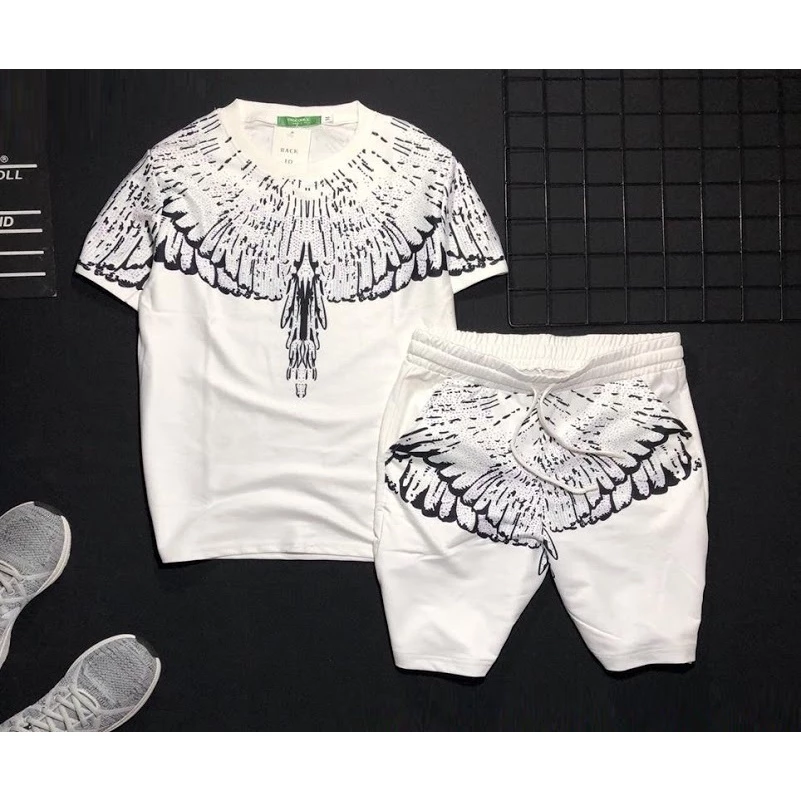 Set Bộ Thể Thao 2 Món Quần Shorts + Áo Nam Nữ Unisex Chất Vải Thun Cánh Chim MSA014
