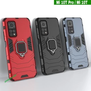 Ốp Xiaomi Mi 8 SE / Mi 10T Pro Chống sốc Iron Man Iring giá đỡ xem phim cao cấp