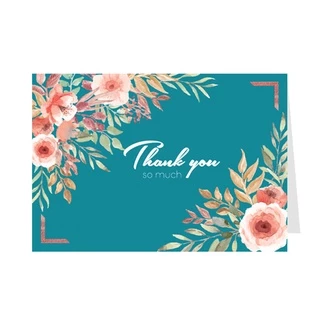 Thiệp cảm ơn Greenwood (Giao ngẫu nhiên), thiệp thank you 10.5x15cm, kèm phong bì, thiệp Việt Nam