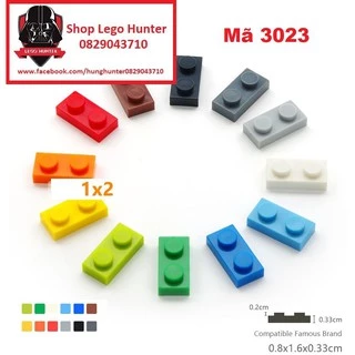 phụ kiện part 3023 gạch moc : combo 20 miếng 1 x 2 plate ( các màu tùy chọn )