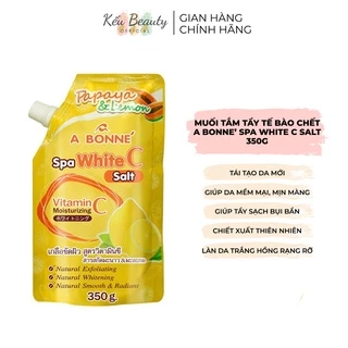 Muối tắm tẩy da chết trắng da A Bonne Spa Vitamin C dưỡng ẩm 350g