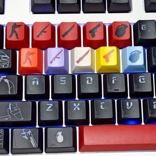 Set 5 Nút Bàn Phím PBT CSGO R4 Họa Tiết cherry OEM Dễ Thương