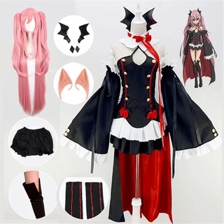 [Sẵn Sàng] Seraph Of The End Owari no Seraph Krul Tepes Trang Phục Hóa Trang Đồng Phục Tóc Giả Cosplay Anime Phù Thủy Ma Cà Rồng Trang Phục Halloween Cho Nữ