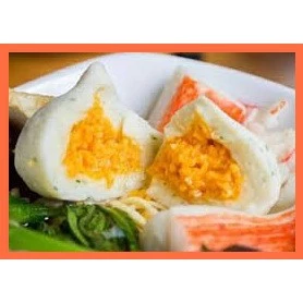 Viên Thả Lẩu Malaysia Bánh Bao Nhân Trứng Cá màu trắng