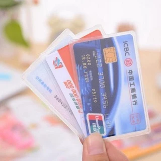 [2 cái] Vỏ nhựa Bọc Thẻ căn cước, thẻ ATM, Thẻ Sinh Viên, Thẻ Nhân Viên, Thẻ chứng minh