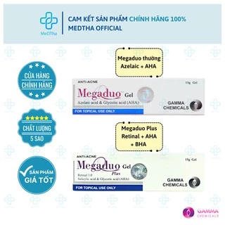 Megaduo Gel - Gel Hỗ trợ Giảm Mụn Trứng Cá, Mụn Ẩn, Mờ Thâm Mụn, Mờ Sẹo, Dưỡng Da (Tuýp 15g) [Chính Hãng]