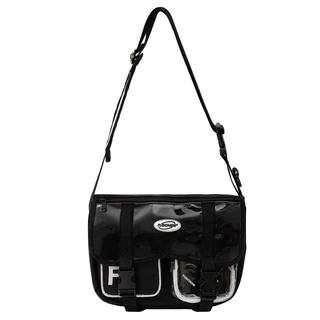 Túi Đeo Chéo F Bag Mini nhỏ xinh xắn kích thước 21x30x6cm  - Màu Đen Viền Phản Quang - Unisex