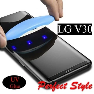 Cường lực keo UV viền cong LG V30 / V40 / V50 / G7 / G8/ V50s / G8x full màn hở loa thoại