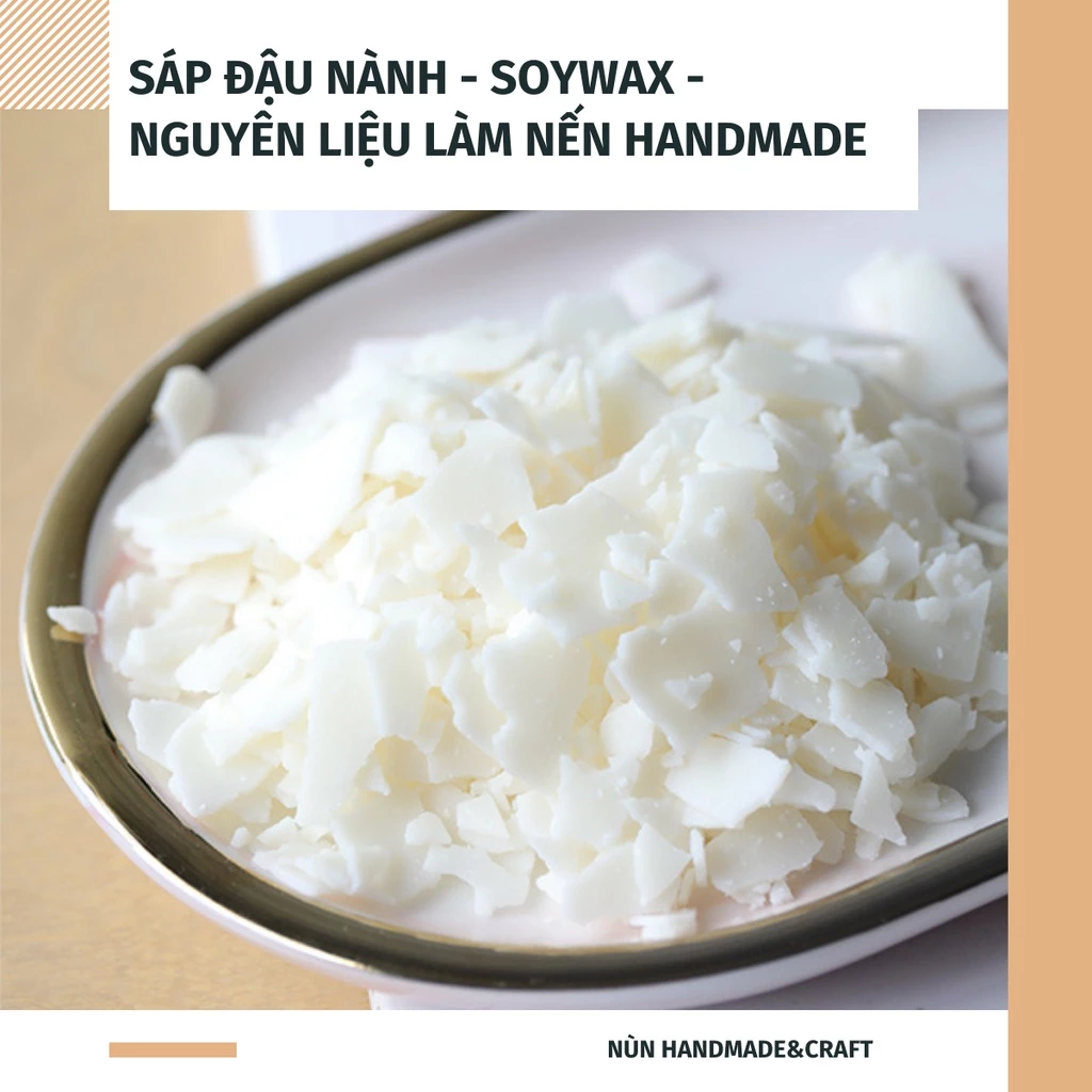 [DIY] 1KG Sáp Đậu Nành Nguyên Liệu Làm Nến Thơm Handmade