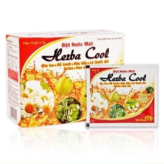 Bột nước mát Herba Cool ( hộp 10gói * 7g)  Giải nhiệt làm mát cơ thể