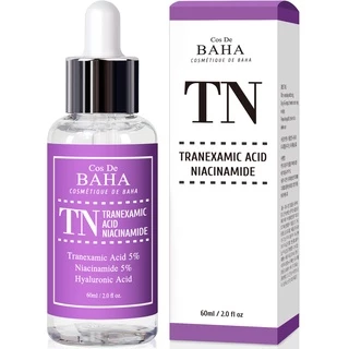 Serum Trang Điểm Cos De BAHA-TN 60ml (Tranexamic 5% Niacinamide (Vitamin B3) 5% Cho Mặt / Cổ 60ml)