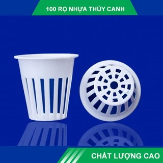 20 Chiếc rọ nhựa thủy canh màu trắng kích thước 65x65x40 mm bền trên 3 năm