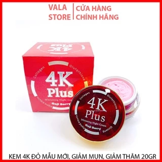 Kem 4K Đỏ PLUS Hũ To 20gram Chính Hãng Thái Lan, Giảm Mụn, Giảm Thâm