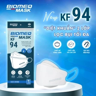 Khẩu trang 4 lớp BIOMEQ mask KF94 lọc bụi mịn Pm2.5 " BỊCH 10 CÁI "- MEDICAL