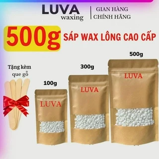 Sáp Wax Lông Nóng hạt Coconut Hương Dừa LUVA WAXING Siêu Bám Lông wax tay chân, wax nách, wax bikini, wax râu ria mép.