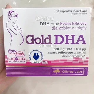 (bill sau) Sản phẩm Gold Dha cho bà bầu và phụ nữ sau sinh 30v hàng balan